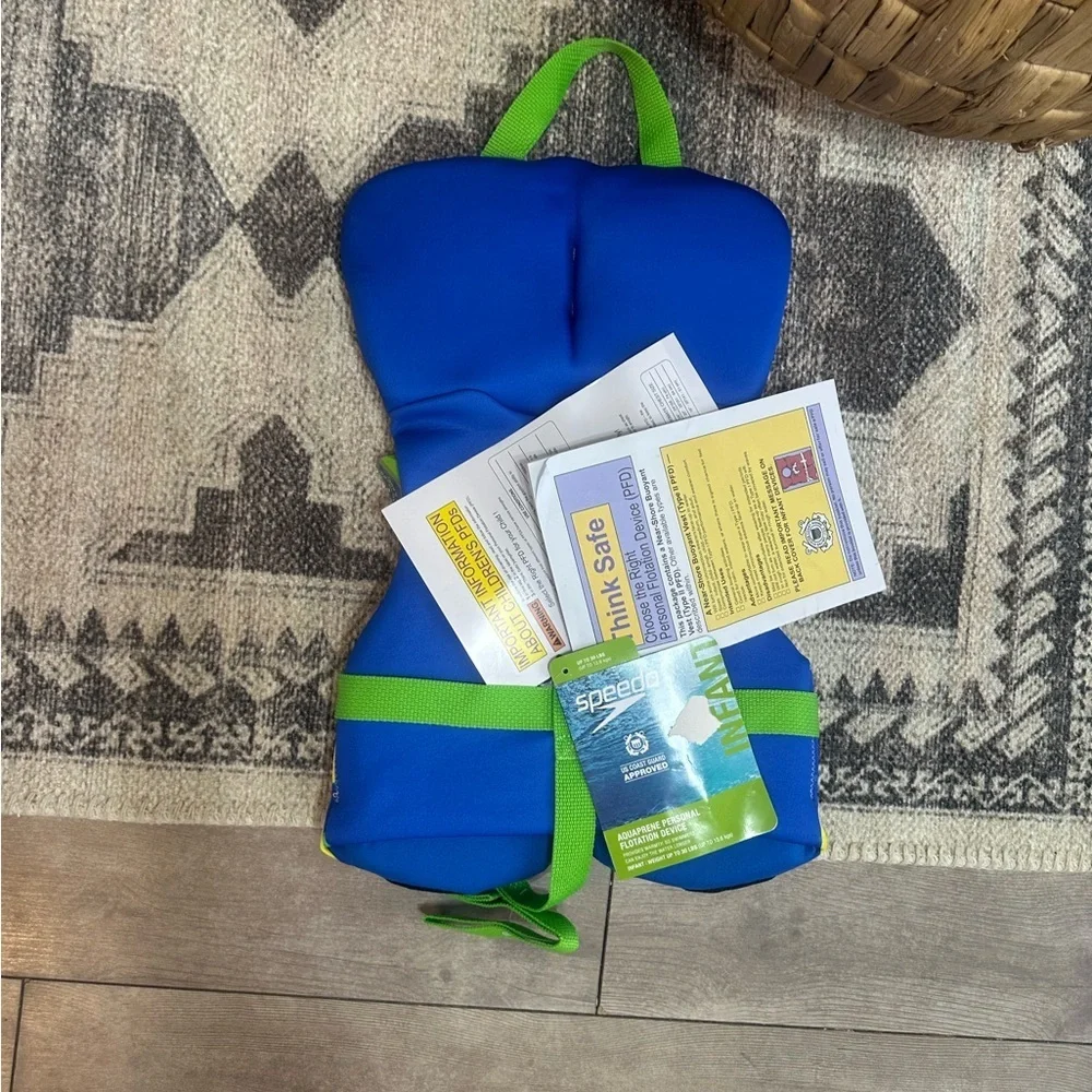 New Speedo Infant ~30 LB Pineapple Print Life Jacket Vest Swim NWT~ Speedo
